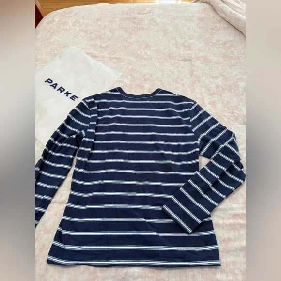 Parke Maggie & Emma Collection Long Sleeve Striped Tee - Picture 4 of 6
